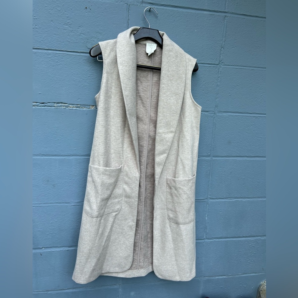 Sleeveless Cream Vest